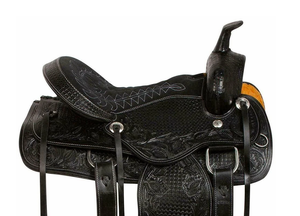 อานม้าหนังแท้แบบตะวันตกคุณภาพพรีเมี่ยมสำหรับแข่งกระบอกและขี่ม้า - Product Image 6