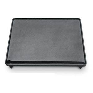 Plaque en fonte Ompagrill 28x40cm lisse noire compatible gaz Opt 4029 GHI pour grils BBQ - Product Image 1