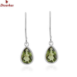 เครื่องประดับแฟชั่นจัดส่งอย่างรวดเร็ว925เงินสเตอร์ลิงลูกแพร์รูปทรงเพอริโดอตต่างหูแบบห้อย - Product Image 2