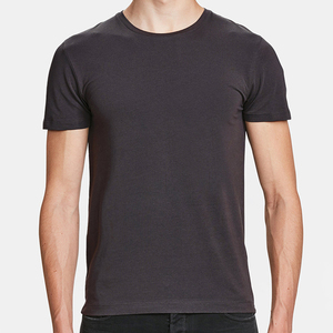 Camiseta transpirable y seca de cuello redondo para hombre, camiseta de manga corta 100% algodón para hombre - Product Image 1