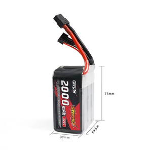 Tempestade 6S <span class=keywords><strong>Drone</strong></span> Battery 2000mAh 120C Lipo Battery para fotografia aérea Drones industriais - Product Image 5