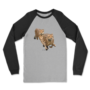 Camiseta Clásica de Manga Larga Raglán Cheetah Brothers, 100% Algodón, Material Transpirable - Product Image 2