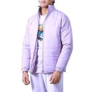 Vente en gros Veste en coton chaude avec col montant Design de couleur unie Vestes d'hiver en duvet de haute qualité pour hommes - Product Image 1