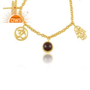 Último diseño hecho a mano 18K chapado en oro Natural Multi piedra preciosa pulsera Demi joyería fina para mujer regalo para ella - Product Image 2