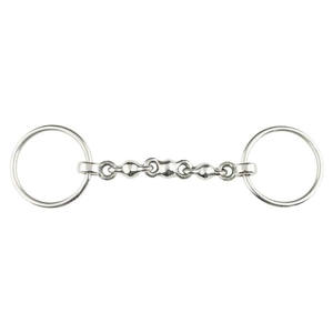 Mors à anneau lâche haute performance pour chevaux en acier inoxydable, mors équestres avec support latéral stable et anti-glissement - Product Image 1