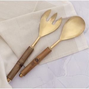 Ensemble de service minimaliste en acier inoxydable professionnel : grande cuillère de service, cuillère ajourée, spatule à gâteau et louche, finition miroir de luxe - Product Image 5