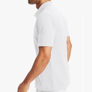 Caliente verano UV protección hombres Golf Polo camiseta Color sólido cómodo caballeros Polo camisetas - Product Image 2