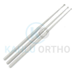 3 uds. Producto Médico de la mejor calidad, curetas de oreja quirúrgicas de acero inoxidable de doble extremo de KAHLU ORTHOPEDIC - Product Image 1