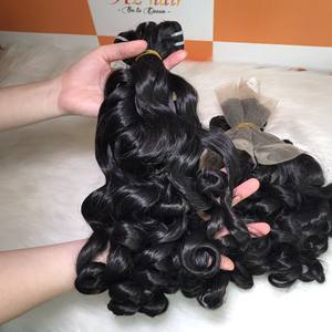 Extensions de cheveux vietnamiennes birmanes Remy de qualité 12A, 100 % cuticules alignées, super double trame, fermeture assortie, double trame machine - Product Image 1