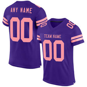 Maillot de football américain personnalisé pratique jeu scolaire équipe club de jeunes match d'entraînement uniforme durable - Product Image 3