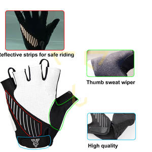 Guantes de Ciclismo de tamaño personalizado de alta calidad con etiqueta privada Mejor precio Guantes de ciclismo en stock - Product Image 3