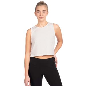 Next Level Apparel Ladies <b>Festival</b> Cropped Tank - Lavender <b>White</b> Color Private Label 5083 Style Regular Fit Women Tank <b>Top</b> - Product Image 1