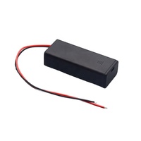 2 supports de piles AAA avec interrupteur marche/arrêt et couvercle à clip, boîtier en plastique 3V avec fils de 6 pouces pour jouets RC