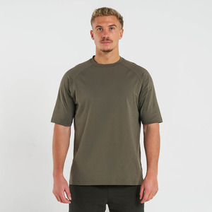 Logo personnalisé Design hommes 100% coton T-shirt vierge surdimensionné épaules tombantes col rond T-shirt vierge pour hommes Logo personnalisé hommes - Product Image 1