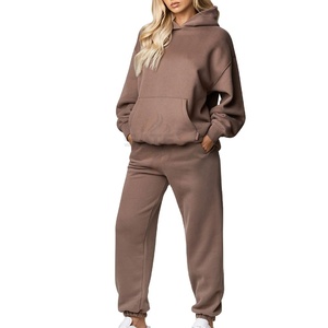 Survêtement décontracté pour femme, à capuche, de qualité supérieure, personnalisé, pour l'hiver, taille plus, multicolores, léger, 100% coton, du meilleur fournisseur - Product Image 1
