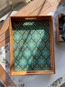 Bandeja de resina decorativa hecha a mano patrón de caramelo perla moda Casual servir regalo Festival oferta válida hasta el 31 Dec 2025 - Product Image 4