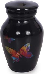 <b>Small</b> Size Cremation Urn for Human Ashes Mini Metal Funeral Memorial Urn Custom Logo Engraving Wholesale Supplier - Product Image 2