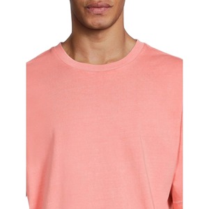 Camisetas de manga corta sueltas y transpirables vintage, camiseta de talla grande con cuello redondo y degradado ligero para hombre - Product Image 4