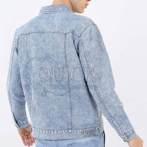 Respirant Écologique Imperméable Utilisation Extérieure Hommes Jeans Veste En Gros Logo Personnalisé Avant 100% Coton Printemps Veste - Product Image 4