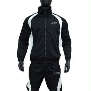 High Quality Winter Hooded Solid Tracksuits Streetwear Zip Jacket Pant Set Men Training Joggers Breathable <b>Wind</b> <b>Breaker</b> - Product Image 1