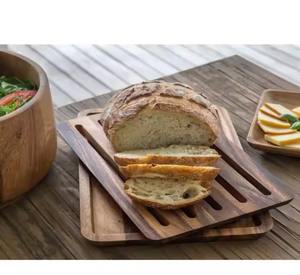 Planche à découper avec une finition naturelle robuste, idéale pour la préparation des aliments en cuisine, la découpe, l'utilité et le travail de cuisine raffiné à domicile - Product Image 5