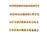 Ametyste Jaune Synthétique 3mm, Coupe Ovale, Grade AAA, Pierre Précieuse Facettée en Vrac, Traitée Thermiquement, Effet de Couleur Changeant, pour la Fabrication de Bijoux, Vente en Gros