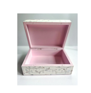 กล่องไม้ถูพื้นพร้อมอุปกรณ์ตกแต่งบ้านรูปทรงสี่เหลี่ยมดีไซน์ดอกไม้ทำมือปรับขนาดได้ตามต้องการ - Product Image 1