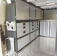 DETAY OEM Armarios Modulares Metálicos para Vehículos, Estantes con Recubrimiento Electrostático en Polvo, Diseño Moderno, Cierre de 3 Puntos, Almacenamiento de 13 Cajones