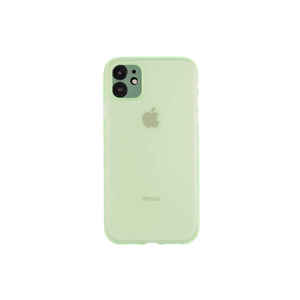 SENK High Quality <b>Light</b> Green Silicone Phone Case for iPhone 12 Shockproof Slim Back Cover Electroplate Special <b>Craft</b> Model A53 - Product Image 1