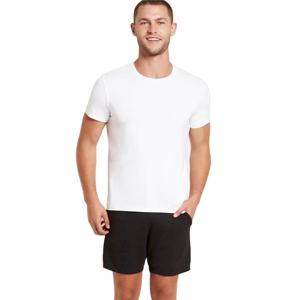 เสื้อยืดแห้งเร็วสำหรับผู้ชายเสื้อยืดสำหรับใส่เล่นกีฬาฝึกซ้อมสีพื้นไซส์พิเศษงานตามสั่ง - Product Image 1