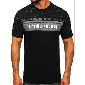 100% algodón, camiseta para hombre, ajuste holgado 100% algodón Peso medio Manga corta Hombro caído Hombres Casual O Cuello Camiseta. - Product Image 1