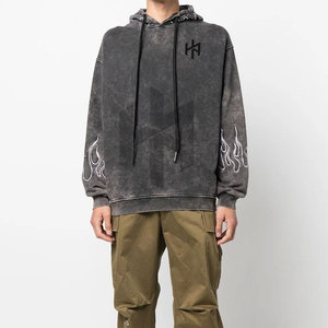 Sudaderas con Capucha para Hombre, de Primera Calidad, a la Moda, Lavado Ácido, Tallas Grandes, 100% Algodón, Transpirables para Invierno - Product Image 5