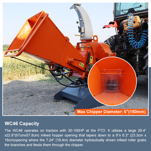 30-100HP Wood Chipper Machine <strong>PTO</strong> Firewood Processor for Chipping Wood - Product Image 4