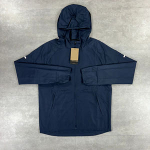 Ensemble jogging et veste courte 2 pièces personnalisé pour homme, imprimé, uni, écologique, printemps, avec cordon de serrage, coupe-vent léger en polyester - Product Image 2