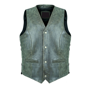 Gilet en cuir véritable pour homme, style tendance et personnalisable, idéal pour l'hiver, respirant, chaud et chauffant - Product Image 2