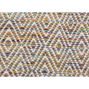 พรมลายเรขาคณิต Abrash Adwv-13047 ทำจากขนสัตว์และใยวิสโคส สีชมพูและสีม่วง สำหรับใช้ในบ้าน - Product Image 3