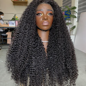 วิกผมลูกไม้ด้านหน้าผมหยิกเป็นปมสองชั้นพร้อมวิกผมลอนฟอกสีผมด้านหน้าสีไฮไลต์ - Product Image 1