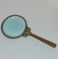 Handmade Portable Reading Optical Magnifier with Light Handheld Handheld Magnifying Glass for Reading