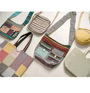 Bolsos de algodón hechos a mano Bolsas de maquillaje de moda Alta demanda Proveedor indio Precio al por mayor - Product Image 6