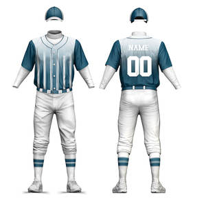 Dernière conception à bas prix uniforme de baseball à manches courtes nouveau style uniforme de baseball en polyester sur mesure - Product Image 6