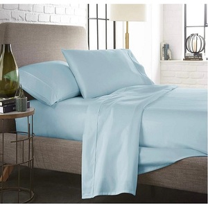 100% algodón orgánico GOTS Certificado de lujo Color azul respetuoso con el medio ambiente fundas de almohada sostenibles juegos de fundas de edredón suave mantener caliente el hogar - Product Image 1