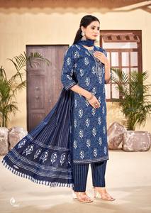 ชุด kurta ผ้าฝ้ายแท้สำหรับผู้หญิงชุดอินเดียสำเร็จรูป - Product Image 4