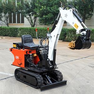 Mini Excavadora AM-08 de 0.8 Toneladas, Sistema Totalmente Hidráulico con Motor y Bomba, Alta Potencia de Excavación, Accesorios Negros - Product Image 5