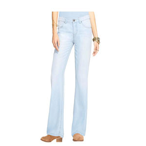 Jean en denim personnalisé à jambes larges pour femmes, pantalon boyfriend pour femmes - Product Image 6