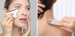 Premium Instruments Manual Stainless Steel <b>Gua</b> <b>Sha</b> Tools <b>Metal</b> Fascial Knife Scraping Massager Body Myofascial Release Durable - Product Image 5