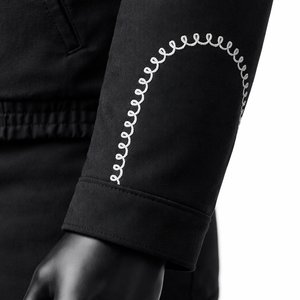 Chaqueta bomber bordada con cremallera, estilo casual, ropa de calle de diseñador, chaqueta bomber personalizada de invierno para hombre - Product Image 6