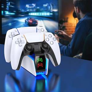 Support de charge DualSense pour PS5 avec ventilateur de refroidissement, nouveau chargeur USB, en plastique, communication filaire, boîte imprimée - Product Image 2