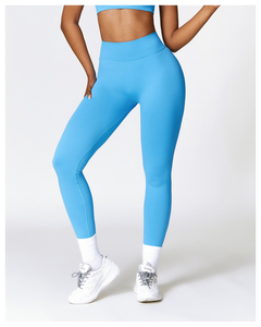 2024 personnalisé mince Nylon Fitness sport entraînement serré Yoga pantalon taille haute sans couture Scrunch Sexy Gym Leggings pour les femmes - Product Image 6