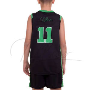 Latest Price High Quality Plus Size Printed <b>Kids</b> <b>Basketball</b> Uniform Breathable Quick Dry Outdoor Sports Wear New Arrivals - Product Image 2