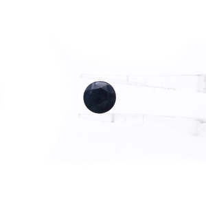 Saphir bleu naturel non traité, rondes calibrées de 5 mm et 6 mm, pierres précieuses taillées en ovale brillant, matériau opale aigue-marine, hauteur de l'article 8 mm - Product Image 2